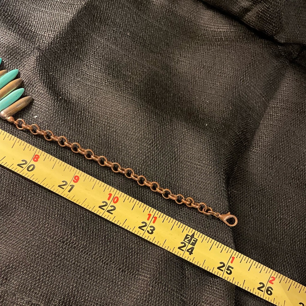 Chic Turquoise Spike Necklace - Picture 9 of 9
